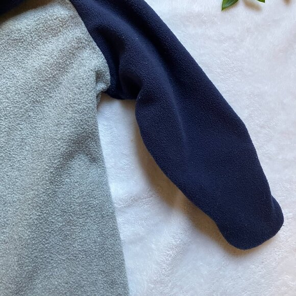 Old Navy Bear Grey Blue Fleece Bunting 18-24M Toddler Winter Wear - Picture 14 of 16